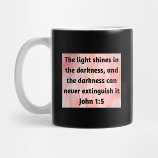 Bible Verse John 1:5 Mug